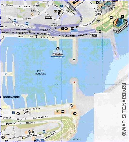 carte de Monaco