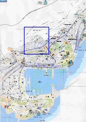 mapa de Monaco em frances