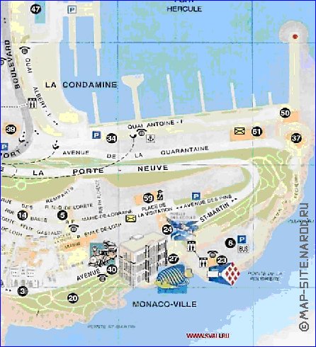 carte de Monaco