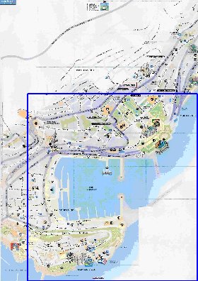 mapa de Monaco em frances