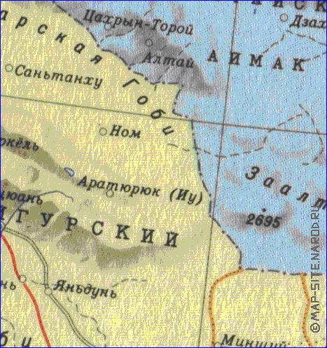 carte de Mongolie