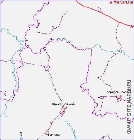 carte de des routes Oblast de Moscou