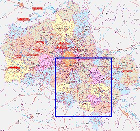 carte de des routes Oblast de Moscou