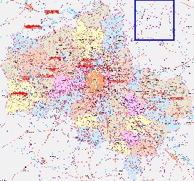 carte de des routes Oblast de Moscou