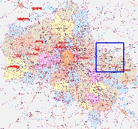 carte de des routes Oblast de Moscou