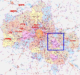 mapa de de estradas Oblast de Moscou