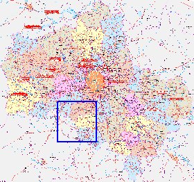 mapa de de estradas Oblast de Moscou