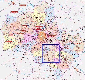 mapa de de estradas Oblast de Moscou