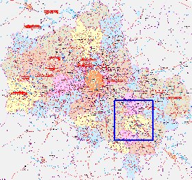 mapa de de estradas Oblast de Moscou