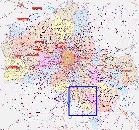 mapa de de estradas Oblast de Moscou