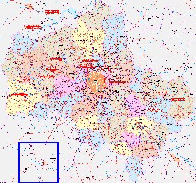 carte de des routes Oblast de Moscou