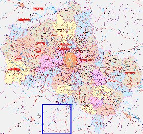 mapa de de estradas Oblast de Moscou