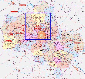 carte de des routes Oblast de Moscou