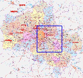 carte de des routes Oblast de Moscou