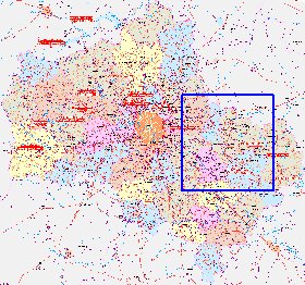 carte de des routes Oblast de Moscou