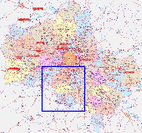 mapa de de estradas Oblast de Moscou