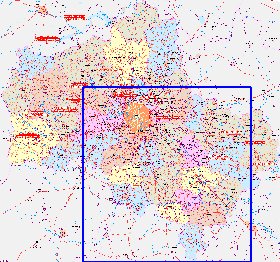 carte de des routes Oblast de Moscou