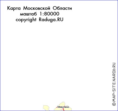 Transport carte de Oblast de Moscou