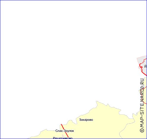 Transport carte de Oblast de Moscou