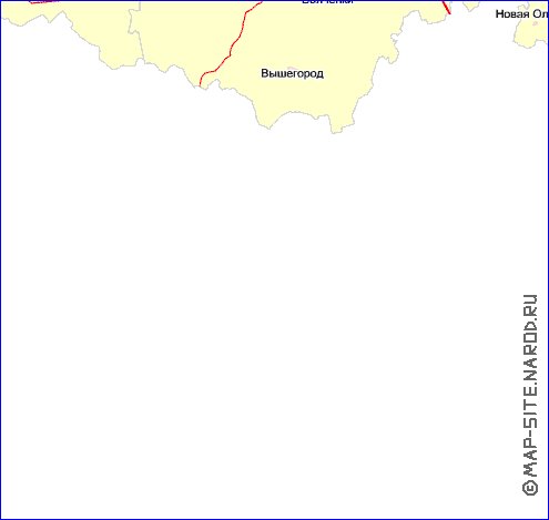 Transport carte de Oblast de Moscou