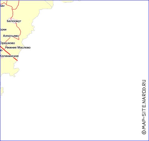 Transport carte de Oblast de Moscou