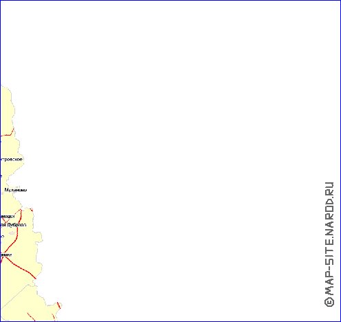 Transport carte de Oblast de Moscou