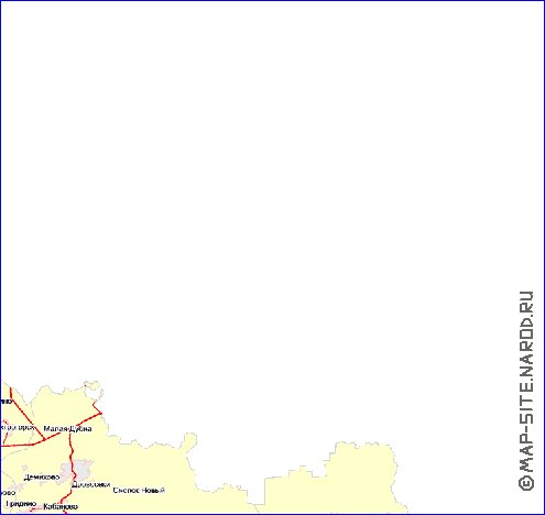 Transport carte de Oblast de Moscou