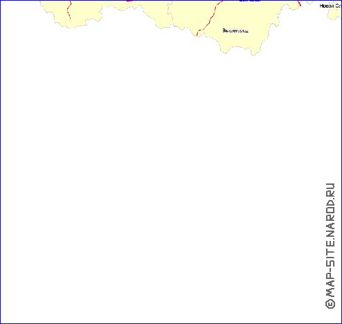 Transport carte de Oblast de Moscou