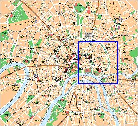 mapa de Moscovo em ingles