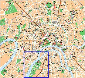 mapa de Moscovo em ingles