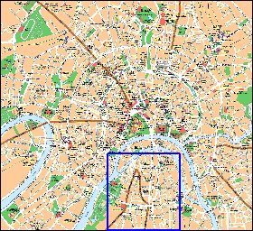 mapa de Moscovo em ingles