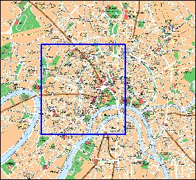 mapa de Moscovo em ingles