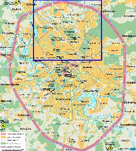mapa de Moscovo em alemao