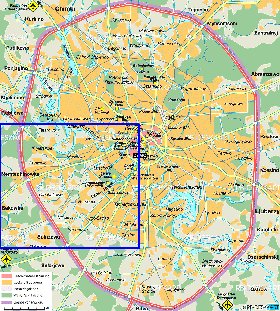 mapa de Moscovo em alemao