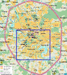 mapa de Moscovo em alemao