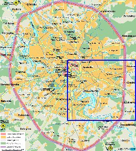 mapa de Moscovo em alemao