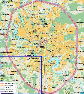 mapa de Moscovo em alemao