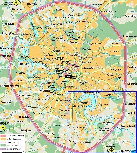 mapa de Moscovo em alemao