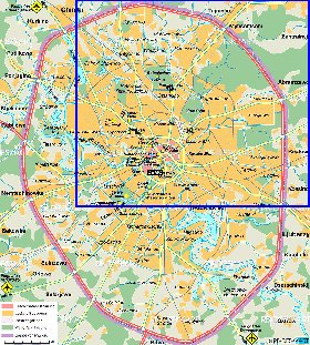 mapa de Moscovo em alemao