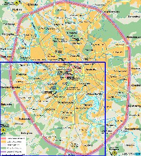 mapa de Moscovo em alemao