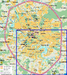 mapa de Moscovo em alemao