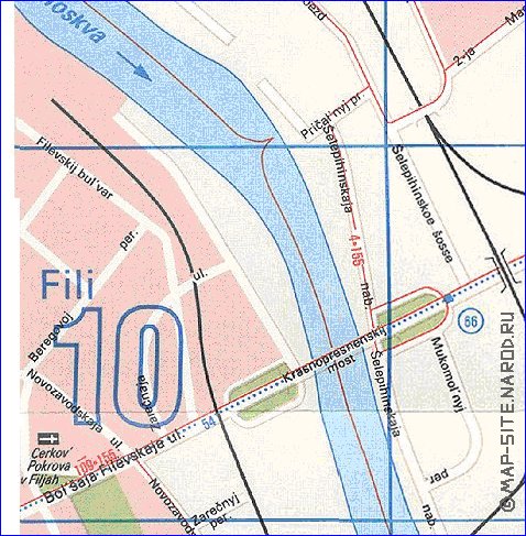 Transport carte de Moscou en anglais