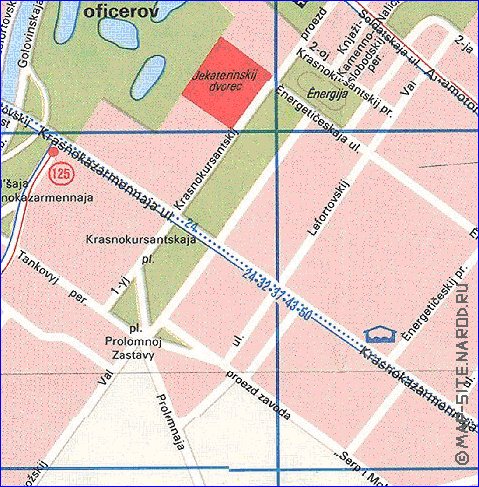 Transporte mapa de Moscovo em ingles