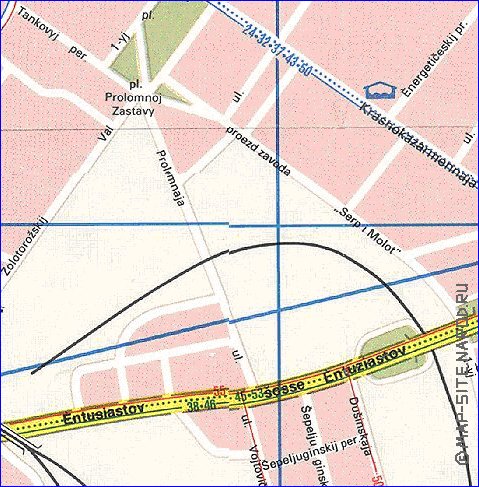 Transporte mapa de Moscovo em ingles