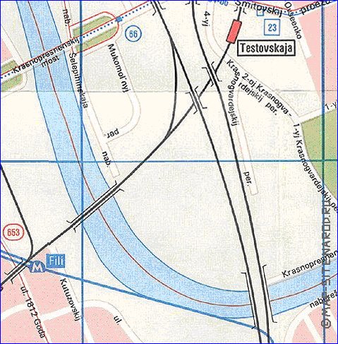 Transporte mapa de Moscovo em ingles