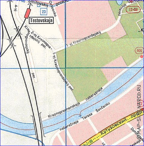 Transporte mapa de Moscovo em ingles