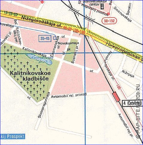 Transport carte de Moscou en anglais