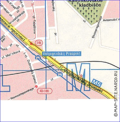 Transporte mapa de Moscovo em ingles