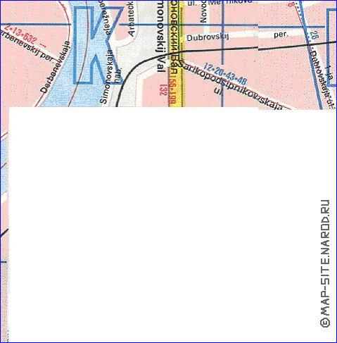 Transporte mapa de Moscovo em ingles