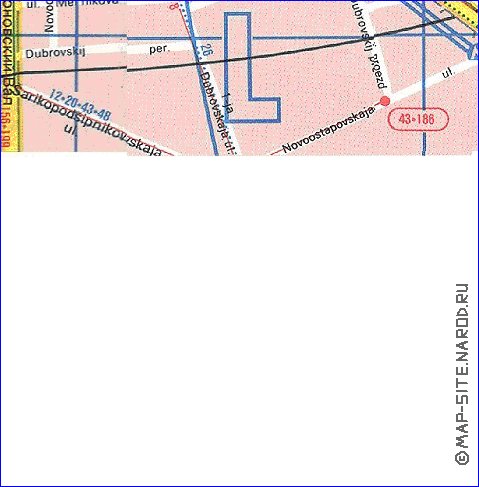 Transporte mapa de Moscovo em ingles